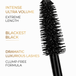 VALENE Intense Ultra Volume Mascara, Blackest Black – Volumizing & Lengthening Mascara, Clump-Free Formula for Thicker, Longer, Luxurious Lashes