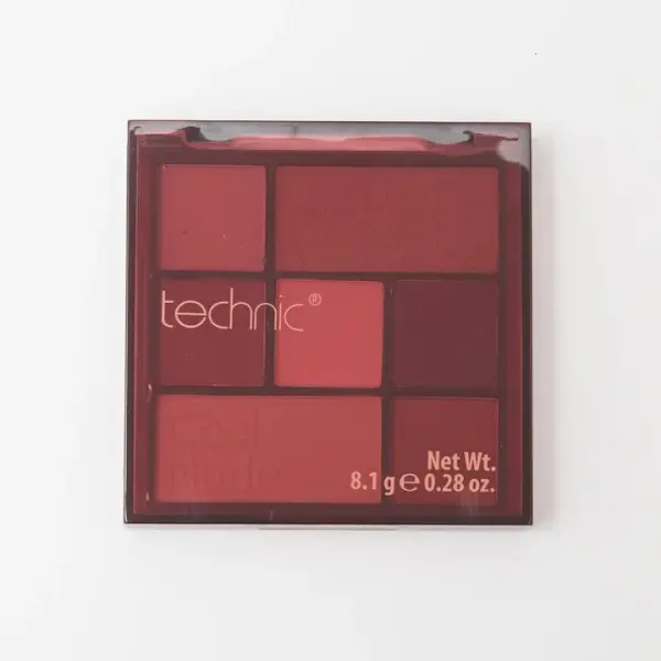 Technic 7 Pan Pressed Pigment Eyeshadow Palette - Cool Nude