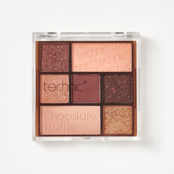 Technic 7 Pan Pressed Pigment Eyeshadow Palette - Chocolate Truffle