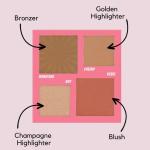W7 Sculpt Power Face Palette - 4-in-1 Blush, Bronze & Highlight Palette