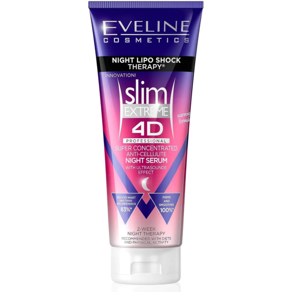 Eveline Slim Extreme 4D Night Lipo Shock Therapy Super Concentrated Anti-Cellulite Night Serum 250ml