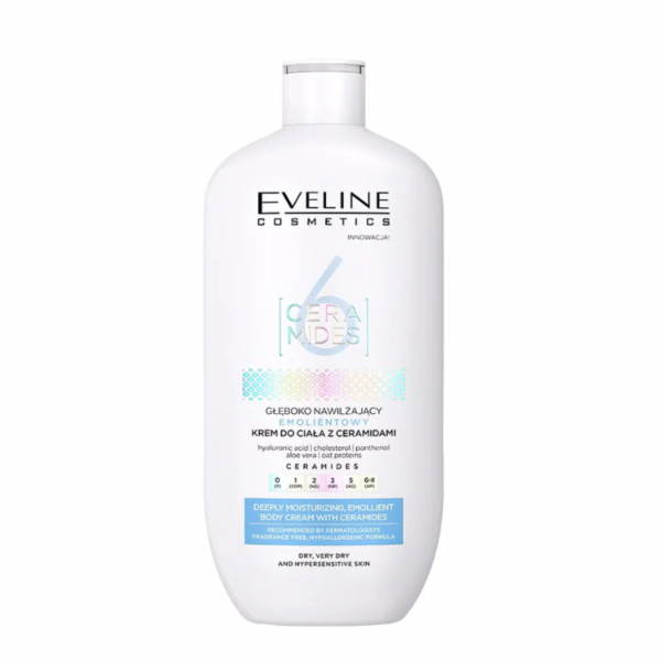 Eveline 6 Ceramides Deep Moisturizing Emollient Body Cream 350ml