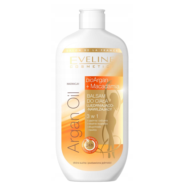 Eveline Argan Oil Macadamia Firming and Moisturizing Body Lotion 3in1 350ml