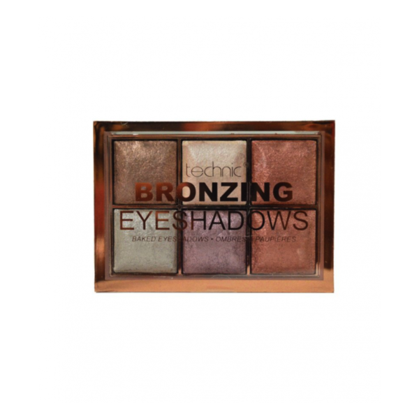 Technic Bronzing Baked Eyeshadow Palette - Bronze