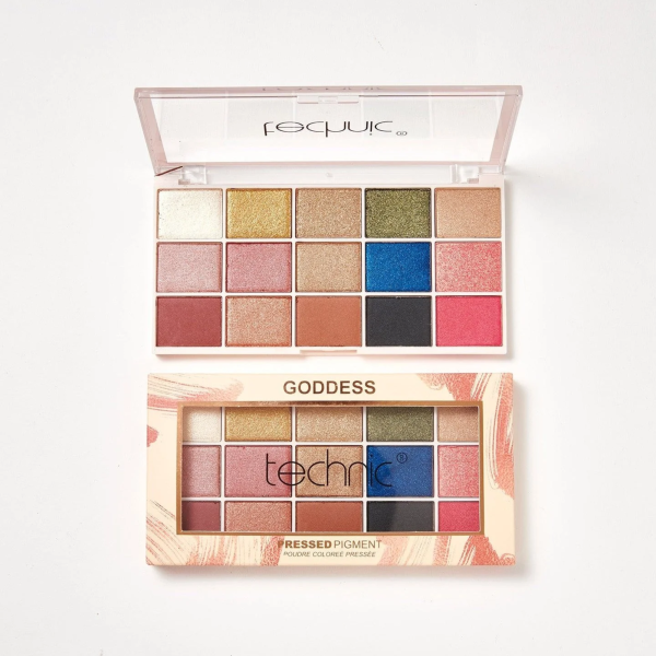 Technic 15 Shades Pressed Pigments Eyeshadow Palette - Goddess