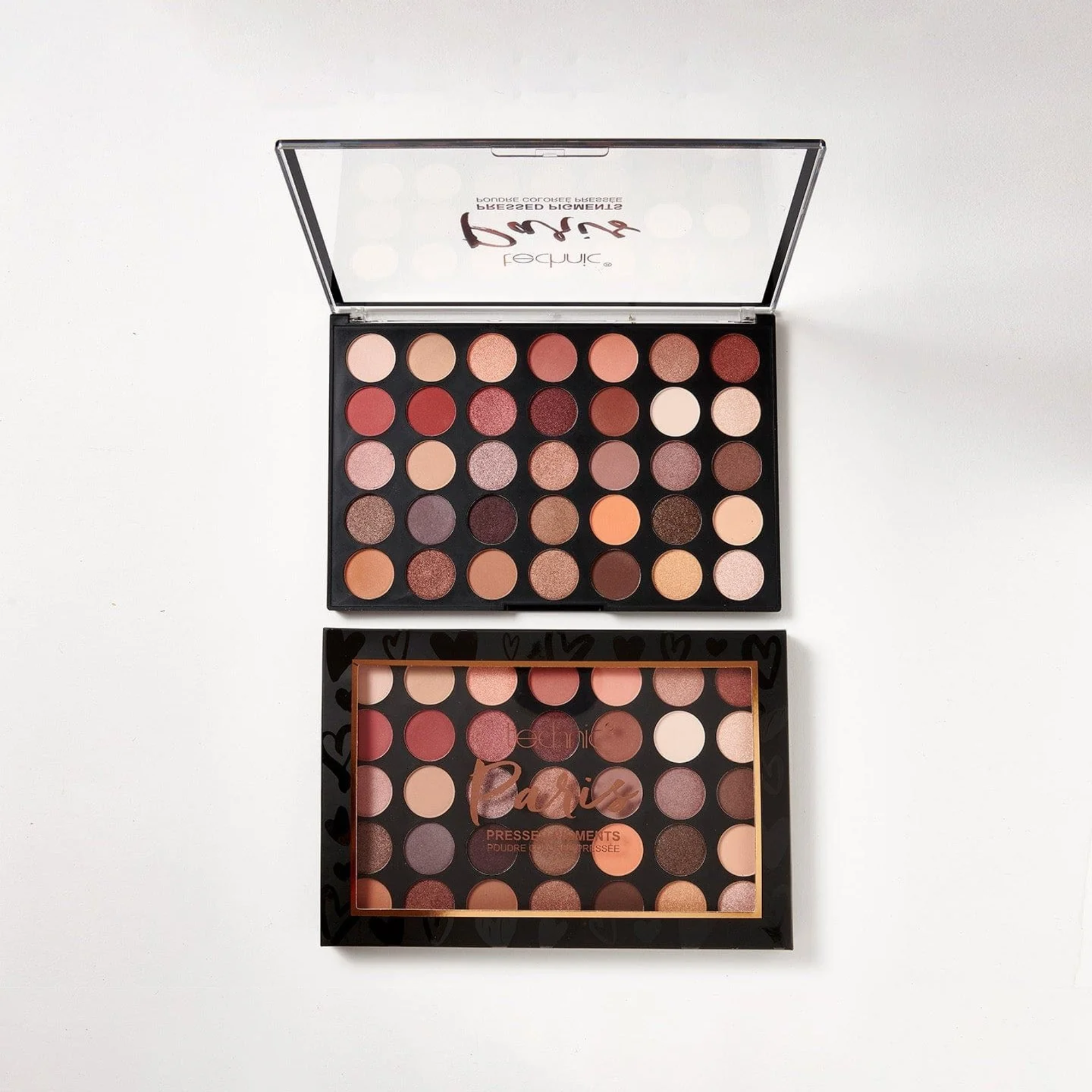 Technic 35 Shades Pressed Pigments Eyeshadow Palette - Paris