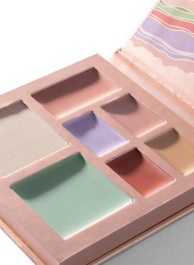 W7 Flawless Base Cream Colour Correcting Palette - 7 Shades to Improve Skin Discolouration & Imperfections