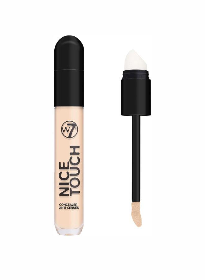 W7 Nice Touch Concealer- Medium Coverage - 2-in-1 Sponge Stick Applicator and Blending Sponge - Vegan Makeup