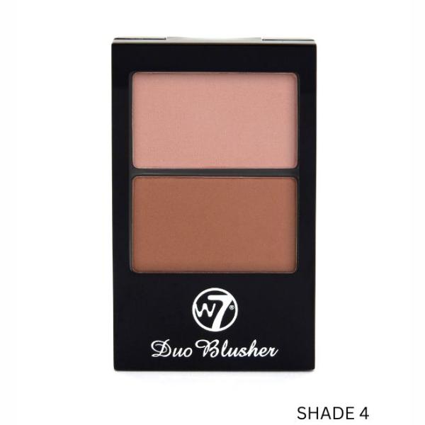 W7 Duo Blusher Shimmer, Peach Pink Tan