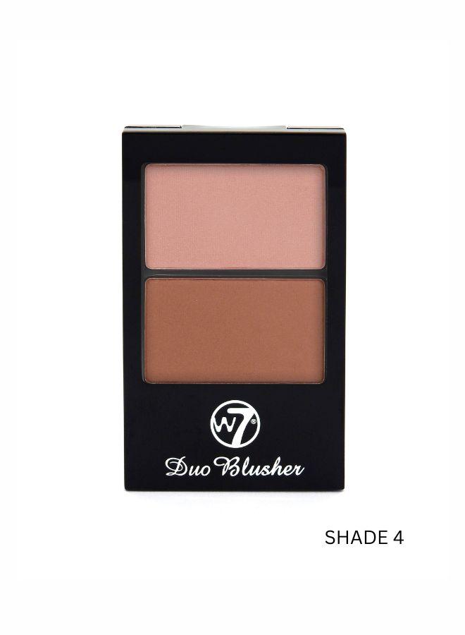 W7 Duo Blusher Shimmer, Peach Pink Tan