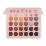 W7 Just Mattes Pressed Pigment Palette - 30 Natural Nude Colours - Flawless Long-Lasting Every Day Vegan Makeup