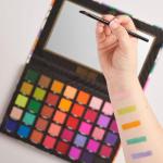 W7 Mardi Gras Pressed Pigment Palette - 40 High Impact Party Colours - Flawless Long-Lasting Bold Makeup